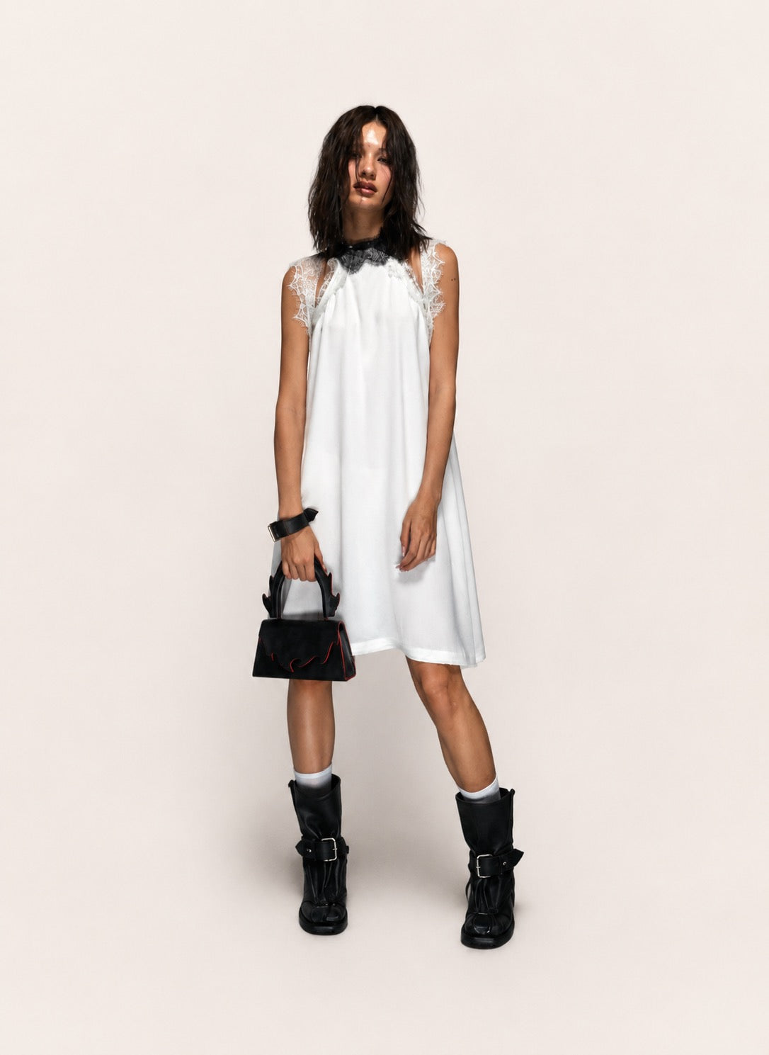 GHOST LACE SLIP DRESS
