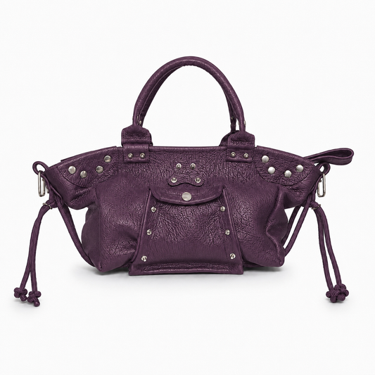 DUSTY AUBERGINE PURPLE FALLEN ANGEL BAG